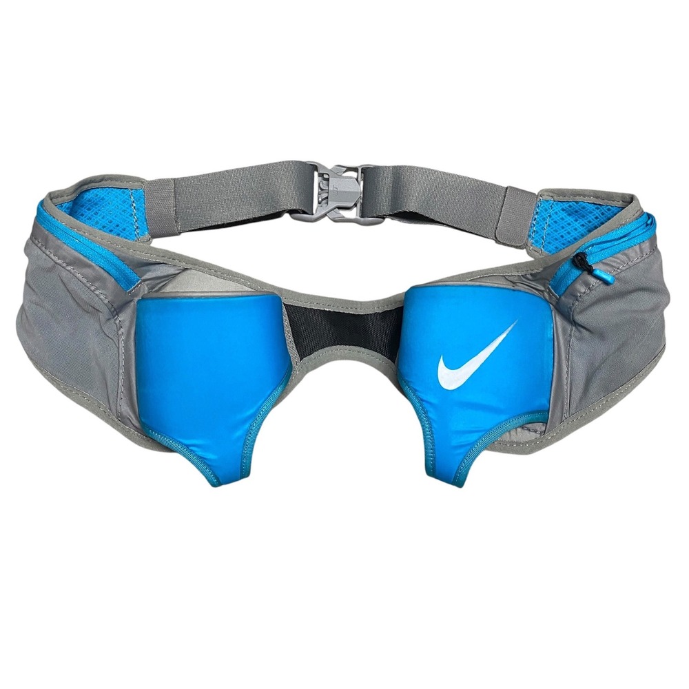 Nike Hydration Running Belt Gray Blue